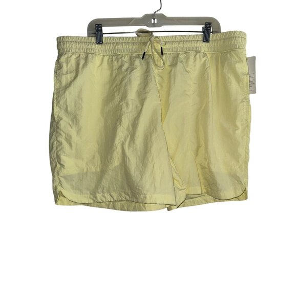 All In Motion Yellow Mens XL Nylon Swim Shorts W/ Mesh Lining - Picture 1 of 7